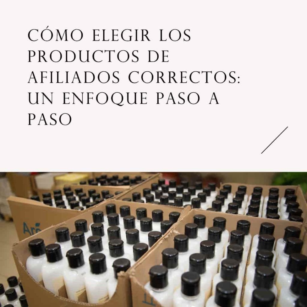 Cómo Elegir los Productos de Afiliados